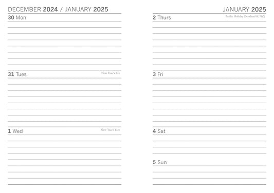 Radiant 2025 Premium A6 Flexi Pocket Diary Arts Planner Christmas New Year Gift V474-692421