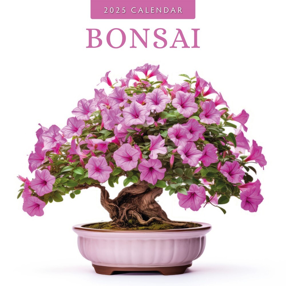 Bonsai - 2025 Square Wall Calendar Floral16 Month Premium Planner New Year Gift V474-695170