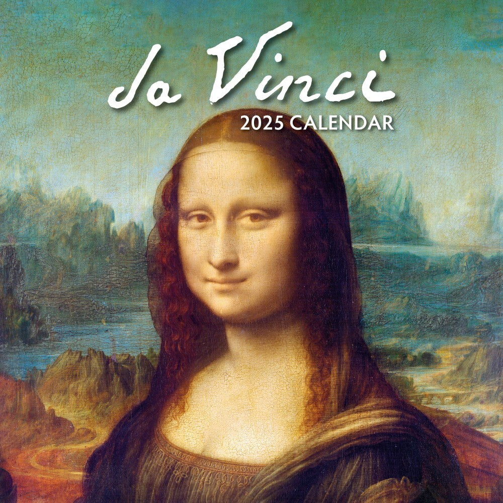 Da Vinci - 2025 Square Wall Calendar Fine Art 16 Months Premium New Year Planner V474-695230