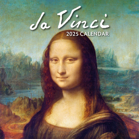 Da Vinci - 2025 Square Wall Calendar Fine Art 16 Months Premium New Year Planner V474-695230