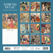 Edmund Dulac - 2025 Square Wall Calendar Fine Art 16 Months Premium Planner Gift V474-695271