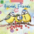 Animal Friends 2025 Square Wall Calendar Animals 16 Months Premium Planner Gift V474-695298
