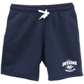 Men's Fleece Shorts Casual Sports Sweat Pants w Elastic Waist Drawstring Pockets, Navy, 4XL