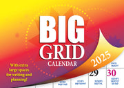 Big Grid - 2025 Rectangle Wall Calendar 13 Months Large Date Boxes Easy Planning V474-700410