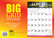 Big Grid - 2025 Rectangle Wall Calendar 13 Months Large Date Boxes Easy Planning V474-700410