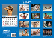 Hunks - 2025 Rectangle Wall Calendar 16 Months Planner Handsome Men Photos Gift V474-700412