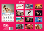Babes 2025 Rectangle Wall Calendar 16 Months Planner Gorgeous Women Photos Gift V474-700413
