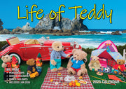 Life of Teddy - 2025 Rectangle Wall Calendar 13 Months Planner Adventures Gift V474-700419