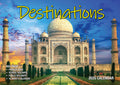 Destinations - 2025 Rectangle Wall Calendar 16 Months Planner Travel Photos Gift V474-700425