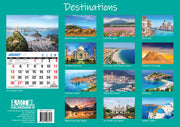 Destinations - 2025 Rectangle Wall Calendar 16 Months Planner Travel Photos Gift V474-700425