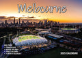 Melbourne - 2025 Rectangle Wall Calendar 16 Months Planner Cityscapes Landmarks V474-700432