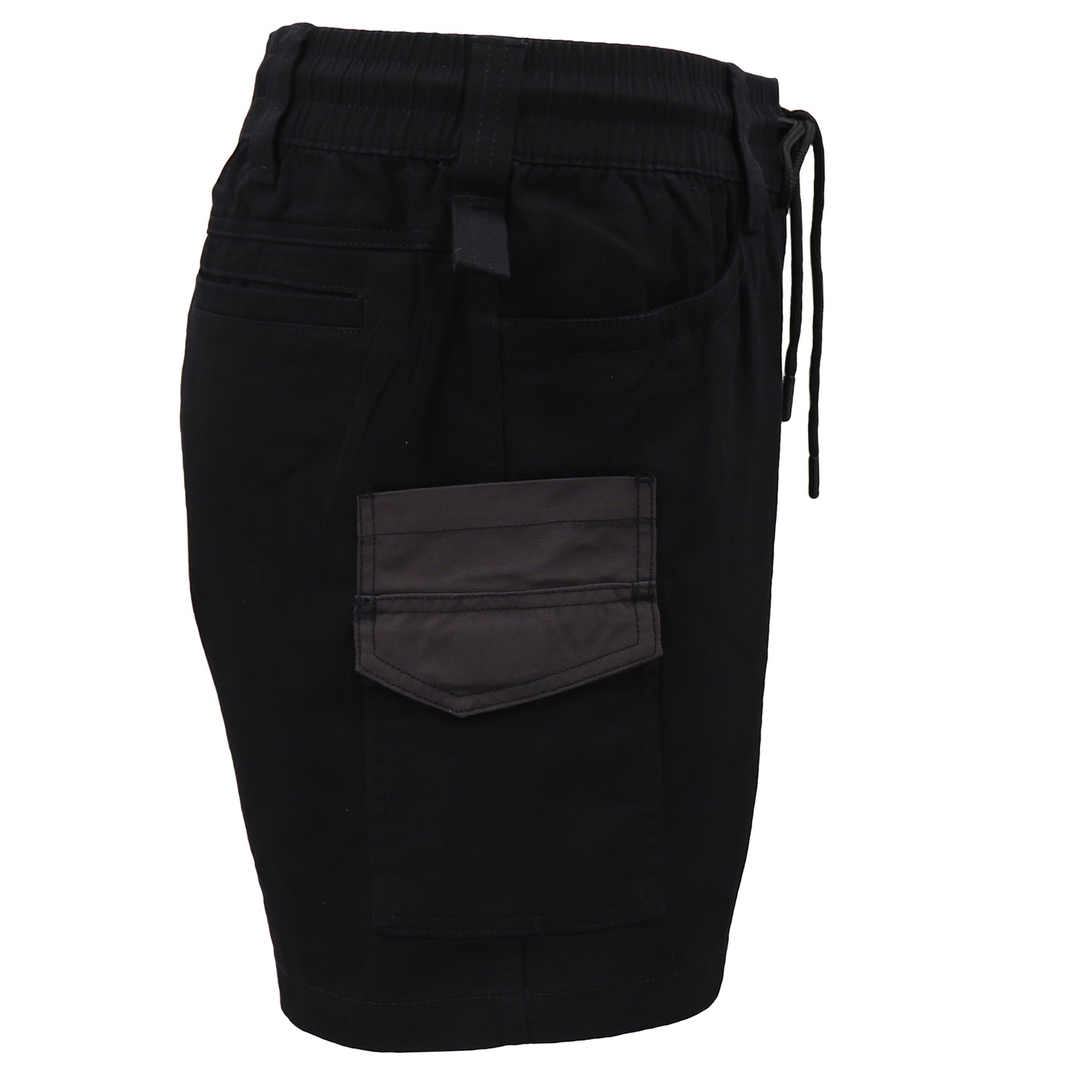 Mens Cargo Cotton Work Shorts 10 Pockets Tradies Utility Pants Workwear Trousers, Black, 28 V474-739022