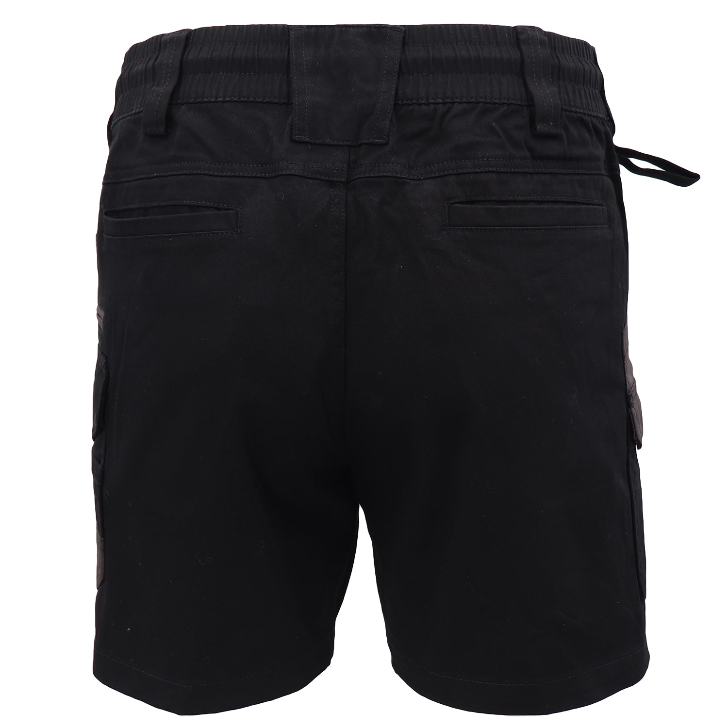 Mens Cargo Cotton Work Shorts 10 Pockets Tradies Utility Pants Workwear Trousers, Black, 32