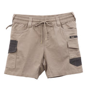 Mens Cargo Cotton Work Shorts 10 Pockets Tradies Utility Pants Workwear Trousers, Khaki, 28
