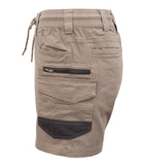 Mens Cargo Cotton Work Shorts 10 Pockets Tradies Utility Pants Workwear Trousers, Khaki, 36