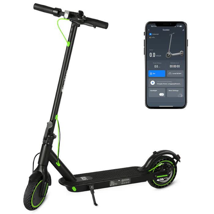BUNA Classic Electric Scooter for Adults, 350W Motor, 25KM/H, 25 KM Range, 8.5" Pneumatic Tires V485-BUNAF20ESCT