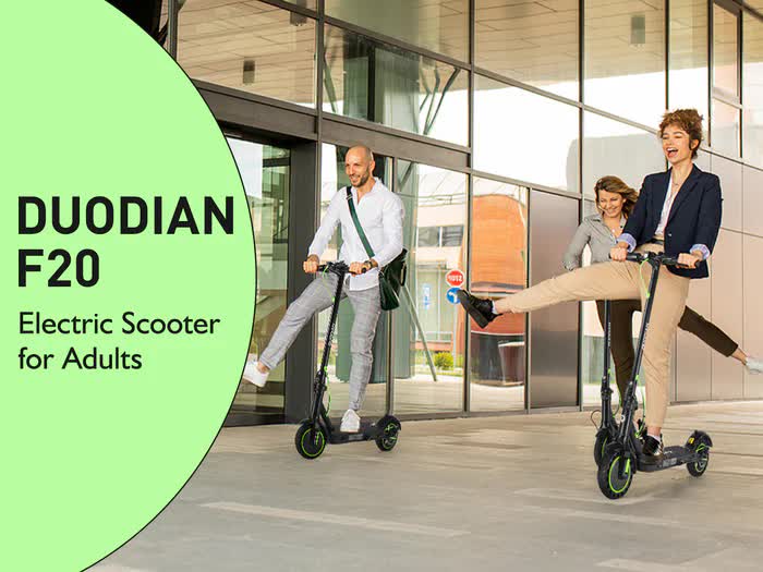 BUNA Classic Electric Scooter for Adults, 350W Motor, 25KM/H, 25 KM Range, 8.5" Pneumatic Tires V485-BUNAF20ESCT