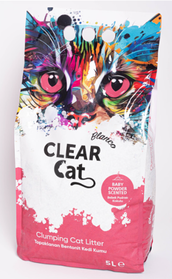 ClearCat Blanco Cat Litter - Baby Powder 5L V485-CLEARCATLITBABY5L