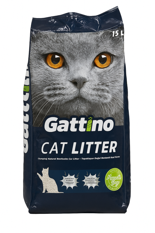 Gattino Natural Bentonite Cat Litter - Marseille Soap Scent, 15L V485-GATTINOSOAP15L