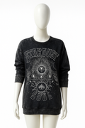Mineral Wash Graphic Sweatshirt Black M V485-MINERALWASHBLACK-M