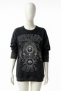 Mineral Wash Graphic Sweatshirt Black M V485-MINERALWASHBLACK-M