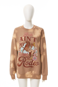 Mineral Wash Graphic Sweatshirt Mocha M V485-MINERALWASHMOCHA-M