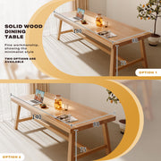 1.4M Solid Wood Dining Table Square Dining Table Dining Table Kitchen Furniture V488-DNTB-S