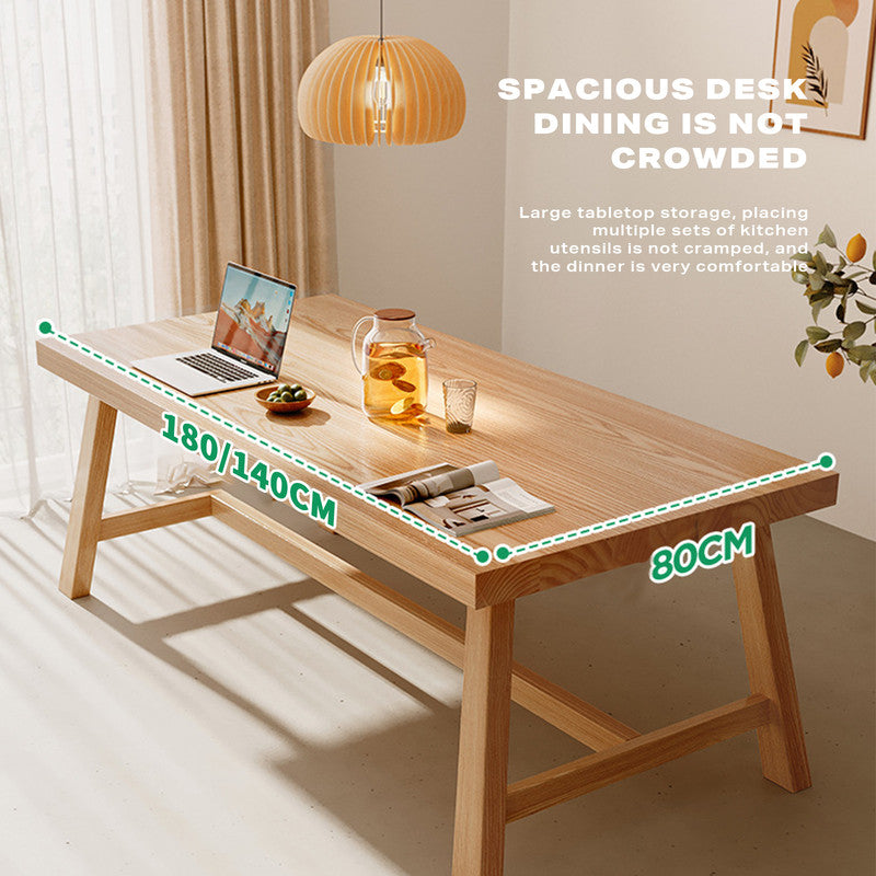 1.4M Solid Wood Dining Table Square Dining Table Dining Table Kitchen Furniture V488-DNTB-S