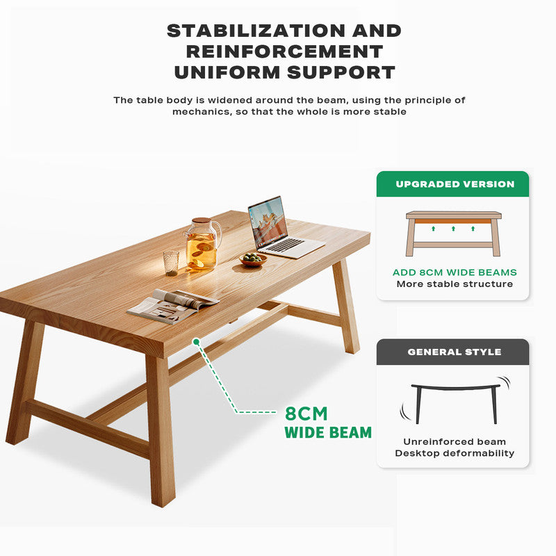 1.4M Solid Wood Dining Table Square Dining Table Dining Table Kitchen Furniture V488-DNTB-S