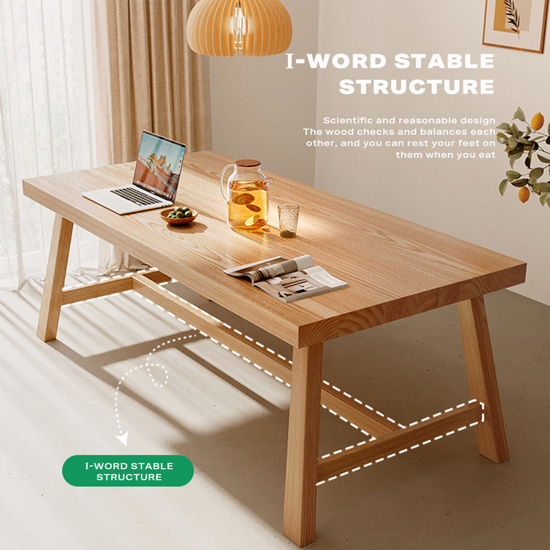 1.4M Solid Wood Dining Table Square Dining Table Dining Table Kitchen Furniture V488-DNTB-S