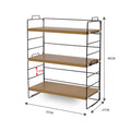 Desktop Storage Rack Bookshelf Office V488-DSSTL-BT