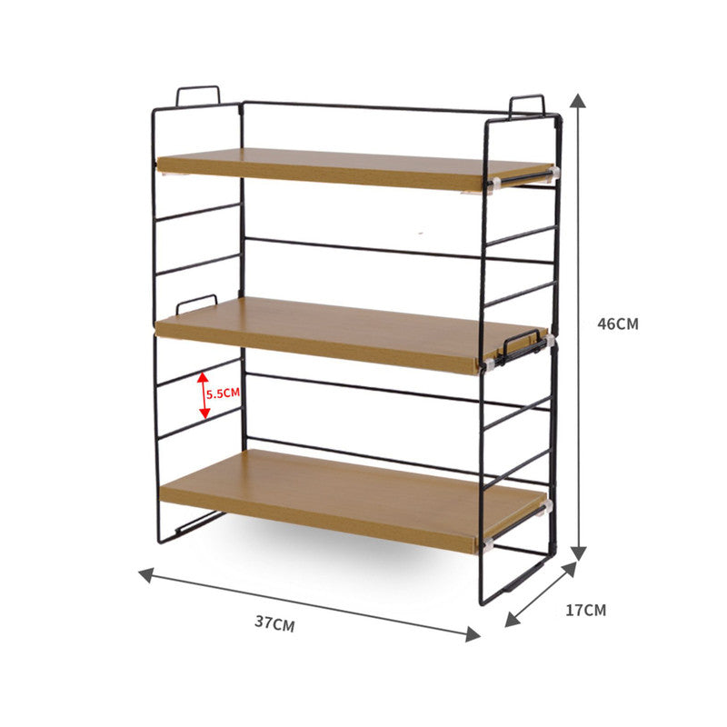 Desktop Storage Rack Bookshelf Office V488-DSSTL-BT