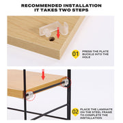 Desktop Storage Rack Bookshelf Office V488-DSSTL-BT