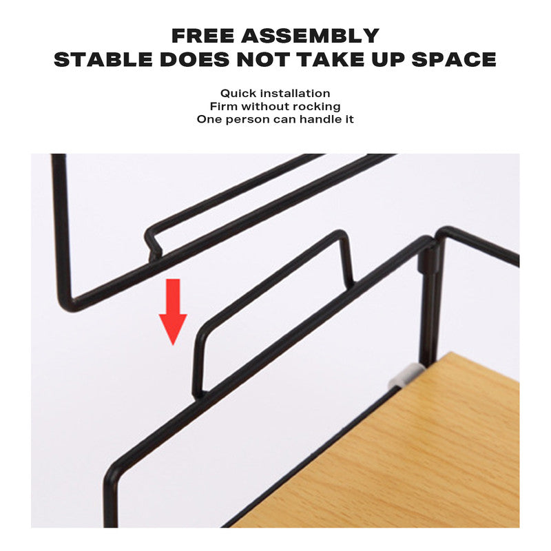 Desktop Storage Rack Bookshelf Office V488-DSSTL-BT