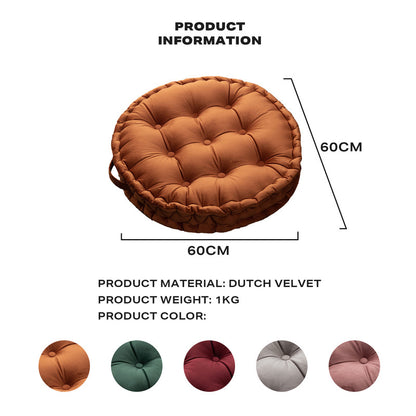 Luxury Round Pouf Tatami Cushion Meditation Floor Mat with Handle V488-RTP-PK