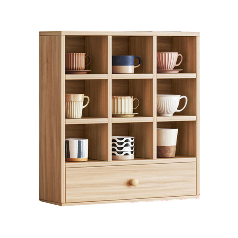 DISPLAY STAND TEA CUP SHELFING FURNITURE CUBE CABINET W/ DRAWERS V488-SCC-WD