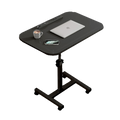 Movable lifting computer table bedside portable table (BLACK) V488-TBFRL-BK