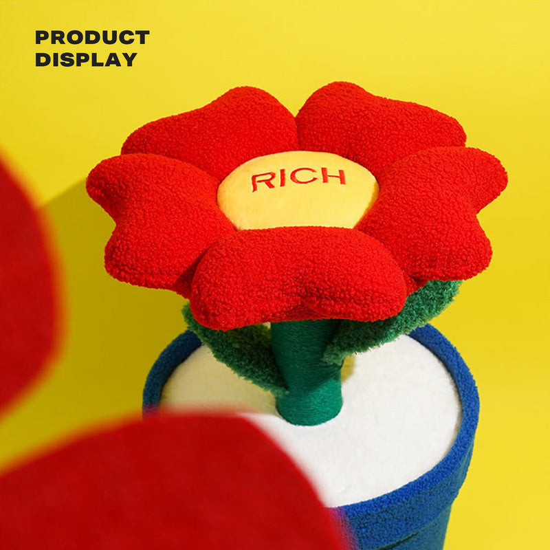 Rich Flower Cat Tree with Scratcher Pole Cat Tower with Hidaway Cat Bed Furbulous Cat Tree V488-Z1A00130