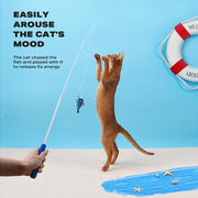 Fishing Rod Tease Cat Stick Cat Supplies Mobile Toy Set V488-Z1C00008