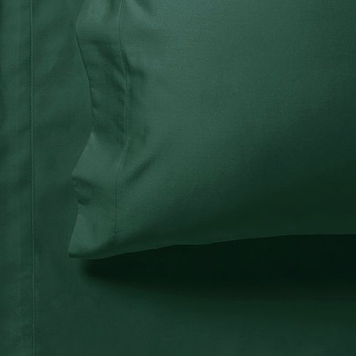 1000TC Ultra Soft Double Size Bed Dark Green Flat & Fitted Sheet Set V493-ADS-17