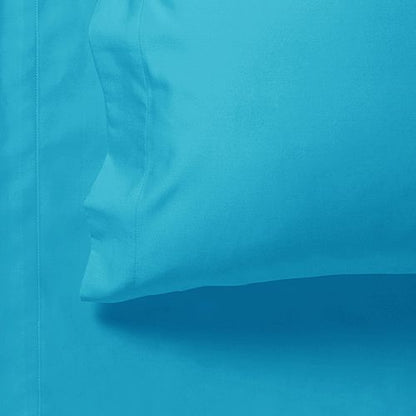 1000TC Ultra Soft King Size Bed Light Blue Flat & Fitted Sheet Set V493-AKS-10
