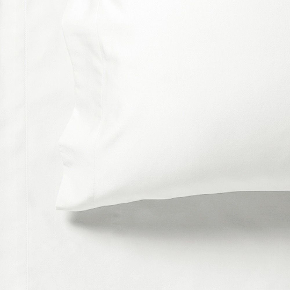 1000TC Ultra Soft Fitted Sheet & Pillowcase Set - King Single Size Bed - White V493-AKSF-01