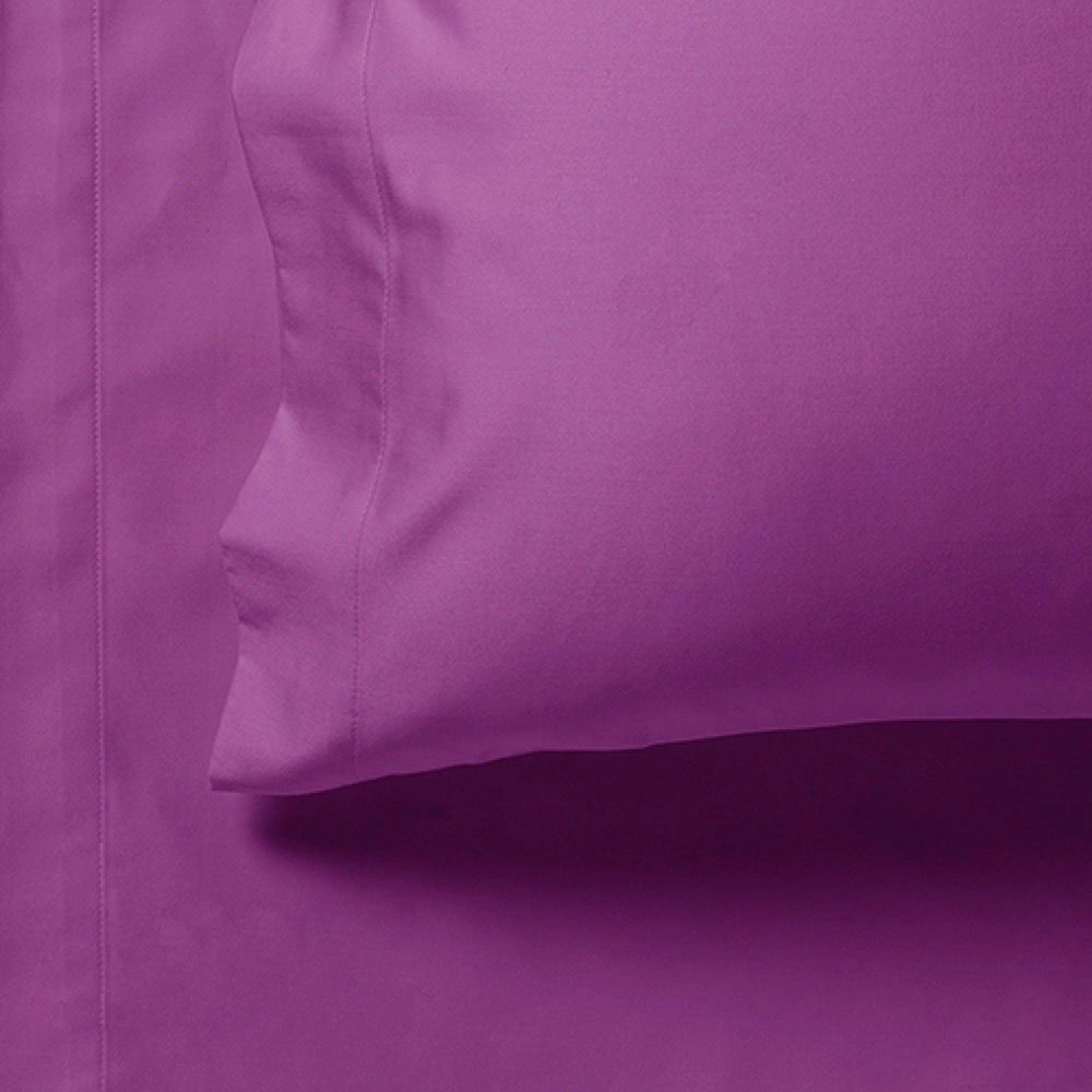 1000TC Ultra Soft Fitted Sheet & Pillowcase Set - Single Size Bed - Purple V493-ASF-02