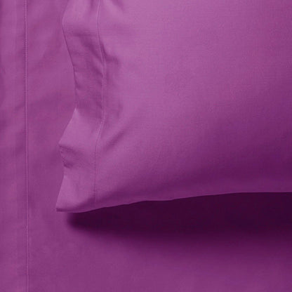 1000TC Ultra Soft Fitted Sheet & Pillowcase Set - Single Size Bed - Purple V493-ASF-02