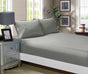 1000TC Ultra Soft Fitted Sheet & Pillowcase Set - Single Size Bed -Grey V493-ASF-06