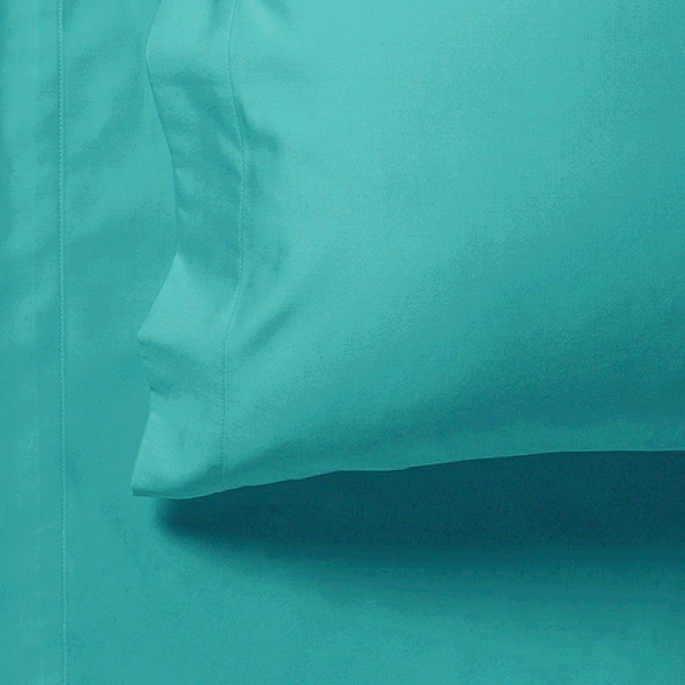 1000TC Ultra Soft Fitted Sheet & Pillowcase Set - Single Size Bed - Teal V493-ASF-07