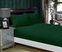 1000TC Ultra Soft Fitted Sheet & Pillowcase Set - Single Size Bed - Dark Green V493-ASF-17