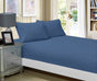 1000TC Ultra Soft Fitted Sheet & Pillowcase Set - Single Size Bed - Greyish Blue V493-ASF-18