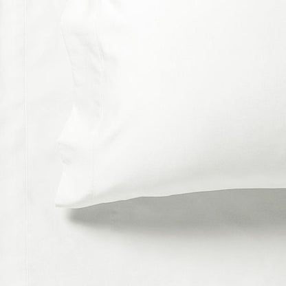 1000TC Ultra Soft Super King Size Bed White Flat & Fitted Sheet Set V493-ASKS-01