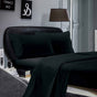 1000TC Ultra Soft Single Size Bed Black Flat & Fitted Sheet Set V493-ASS-05